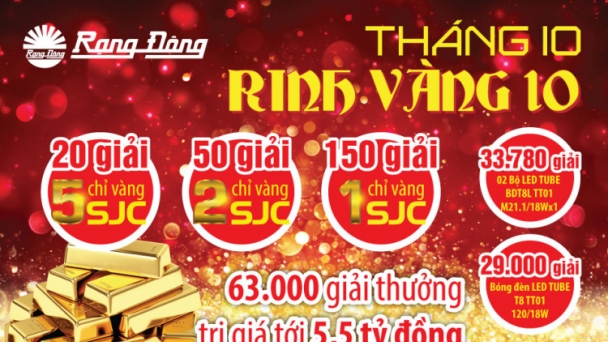 Khuyến mại khủng 'Tháng 10 - Ring vàng 10'